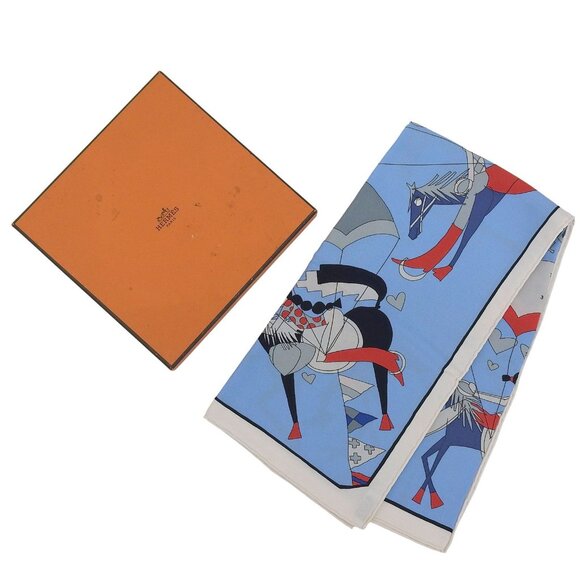 Hermes Carre 70 un Amour De Cheval Love for Horses 100% Silk Scarf - Picture 2 of 10